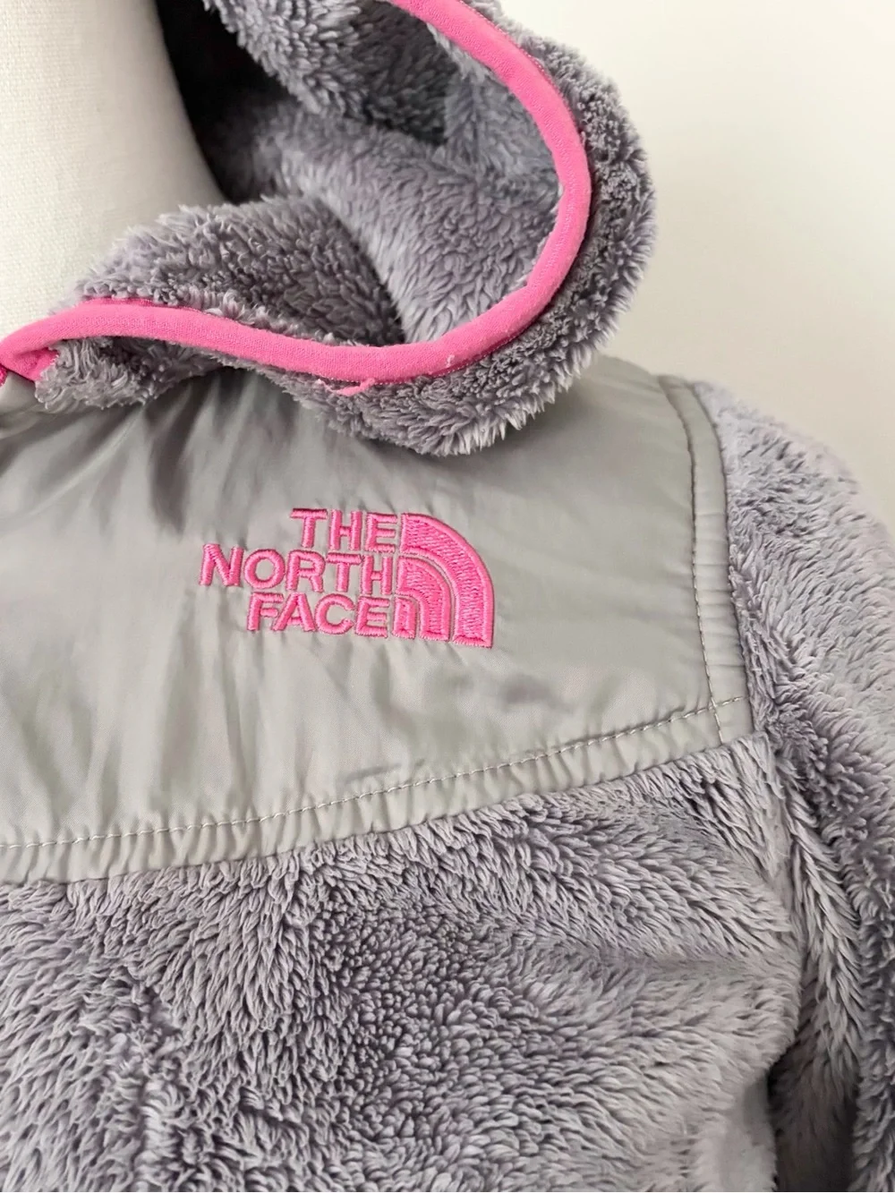 Girls North Face Furry Jacket